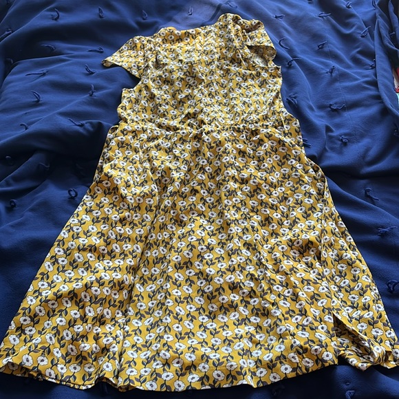 Louche London Cathleen Rambler tie-back tea dress US Size 8/UK Size 12 - Picture 8 of 14